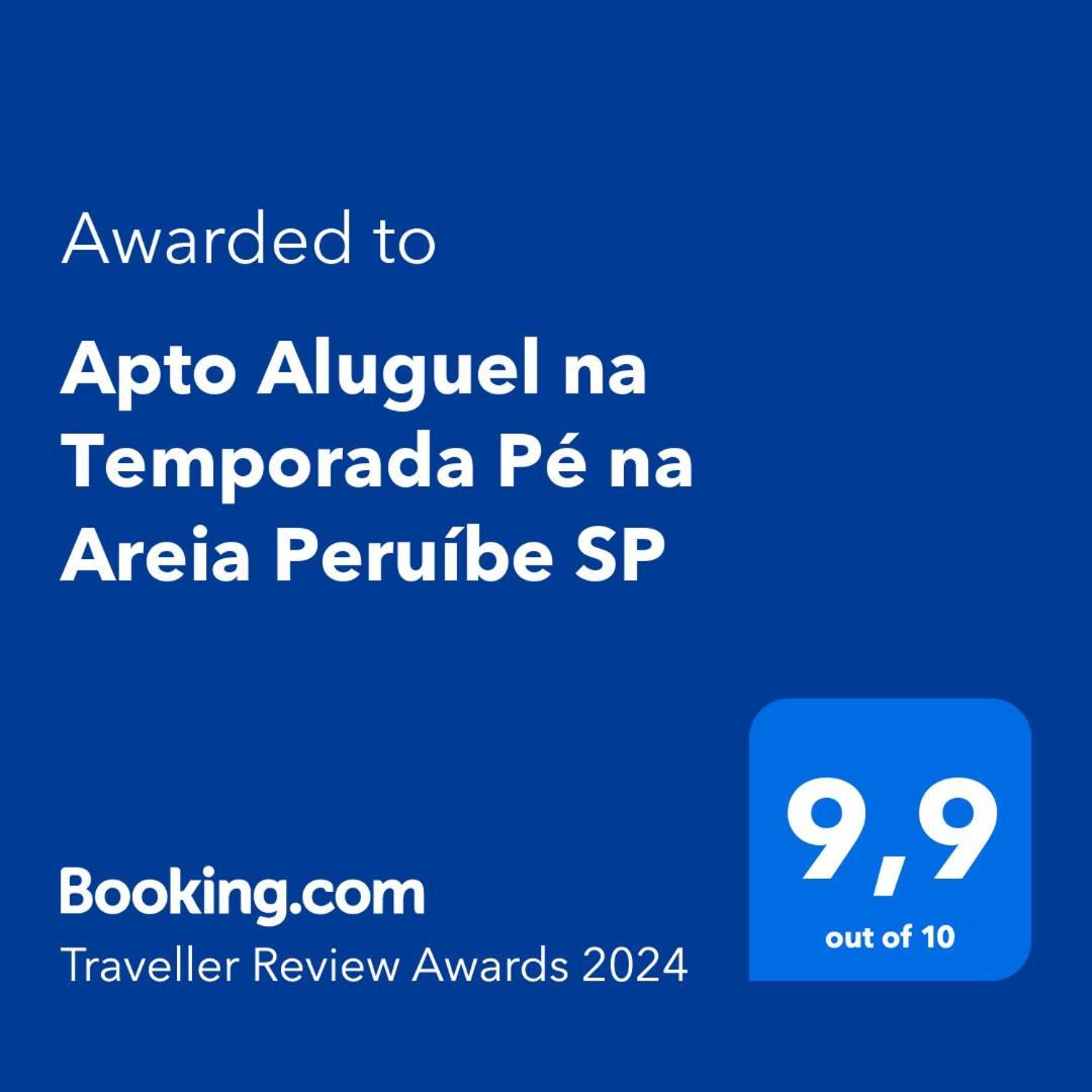 Apto Aluguel Na Temporada Pe Na Areia Peruibe Sp Exteriör bild